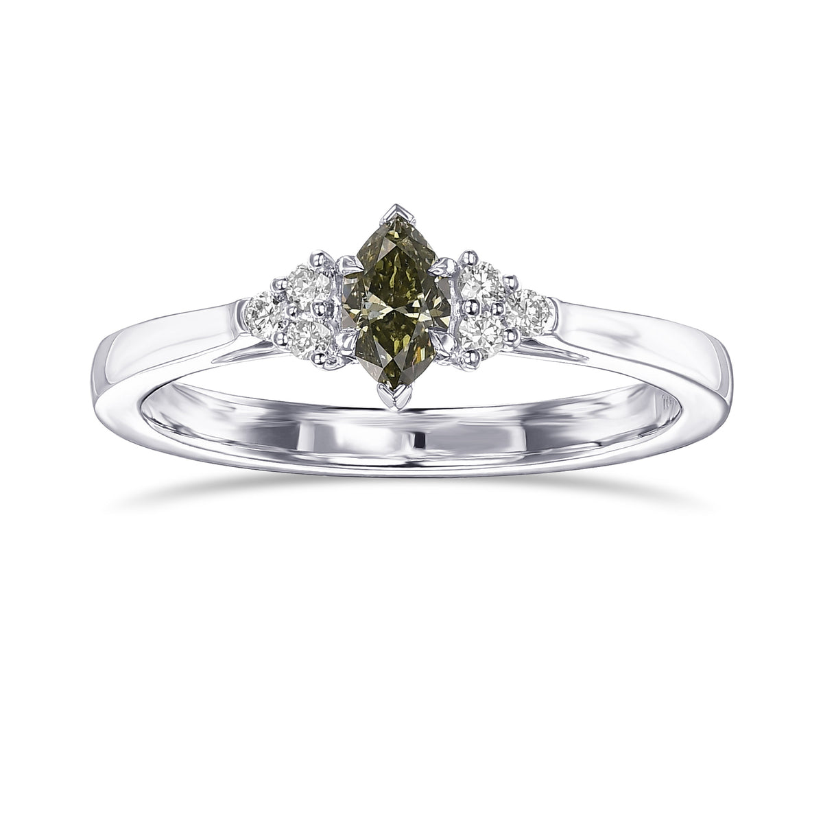 Chameleon Marquise Side Stone Diamond Ring