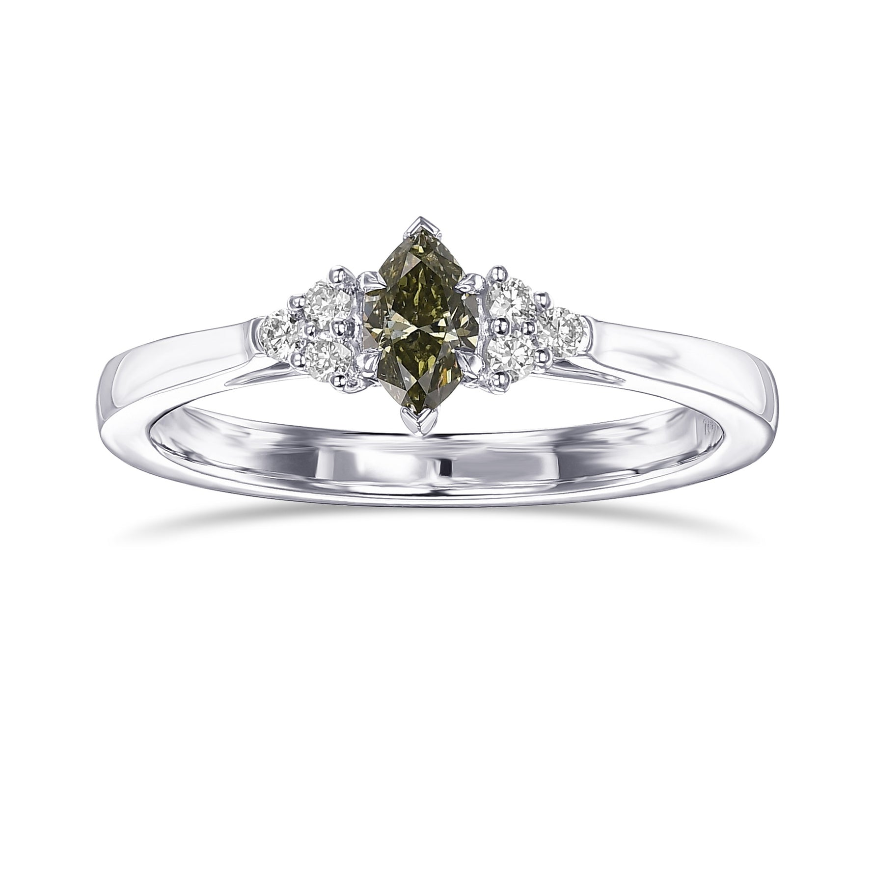 Chameleon Marquise Side Stone Diamond Ring