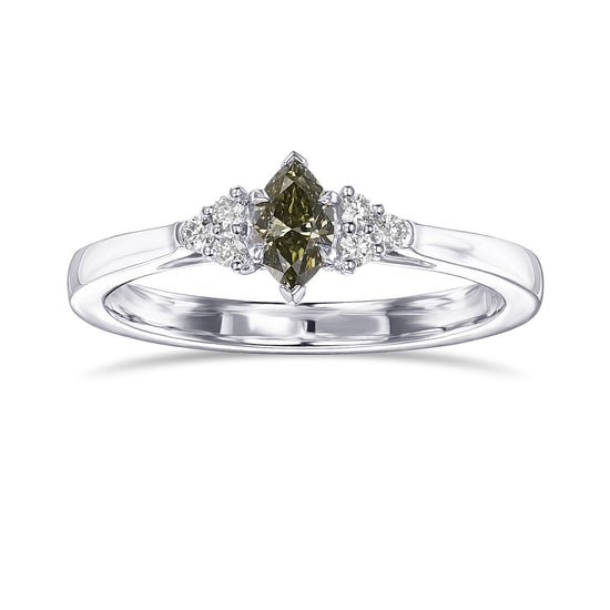 Chameleon Marquise Side Stone Diamond Ring