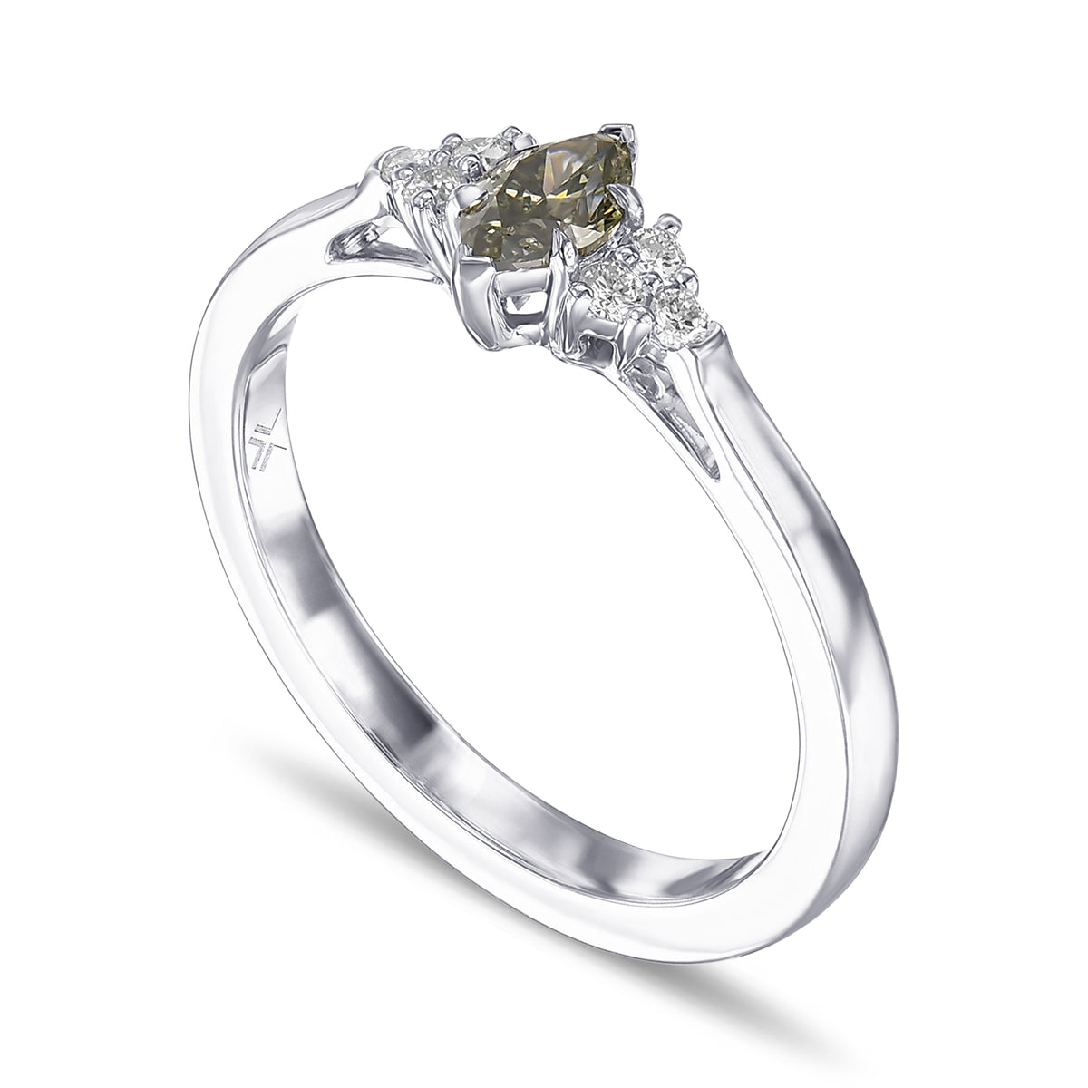 Chameleon Marquise Side Stone Diamond Ring