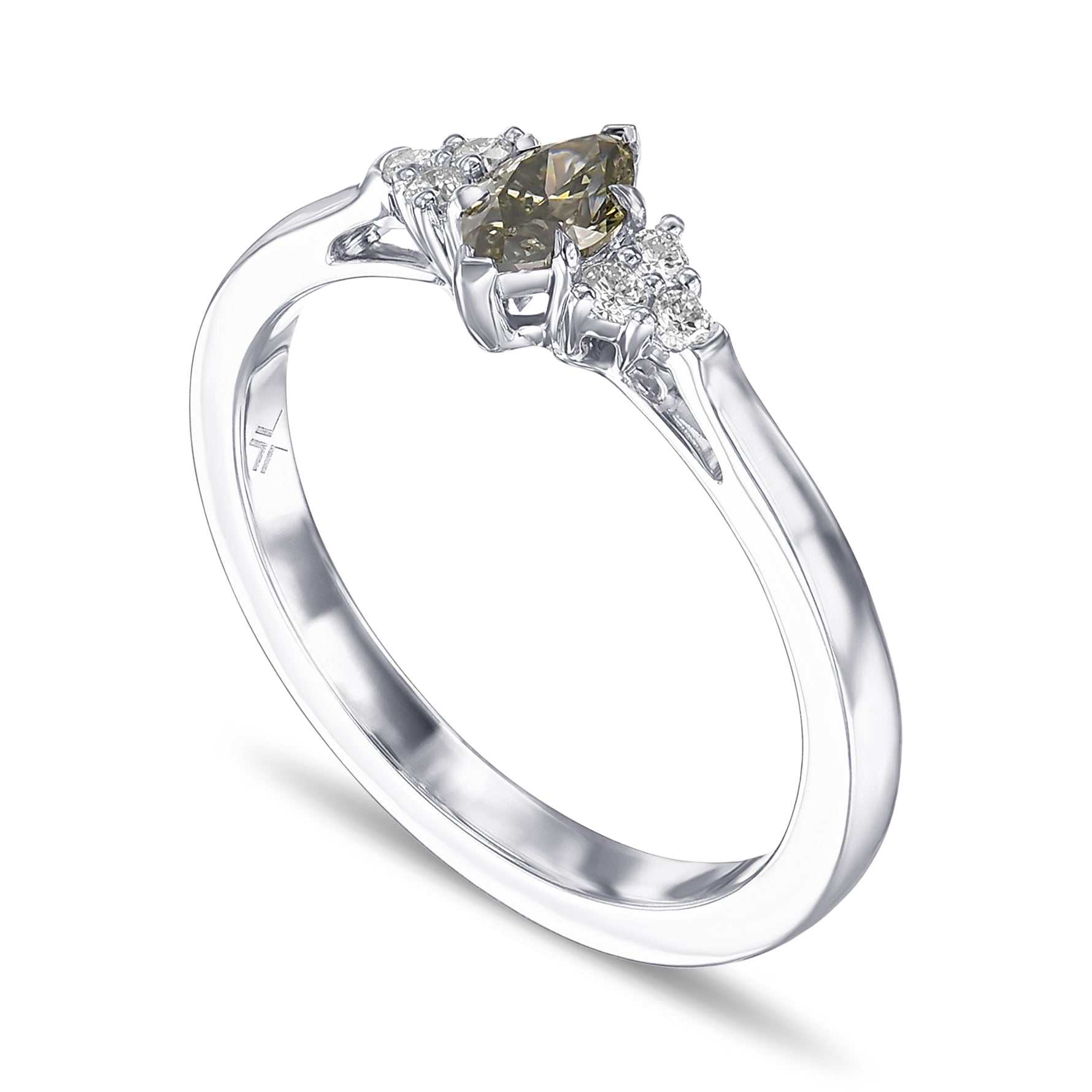 Chameleon Marquise Side Stone Diamond Ring