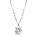 Round Solitaire Diamond Pendant