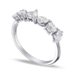Colorless Mix shape Diamond Band Ring