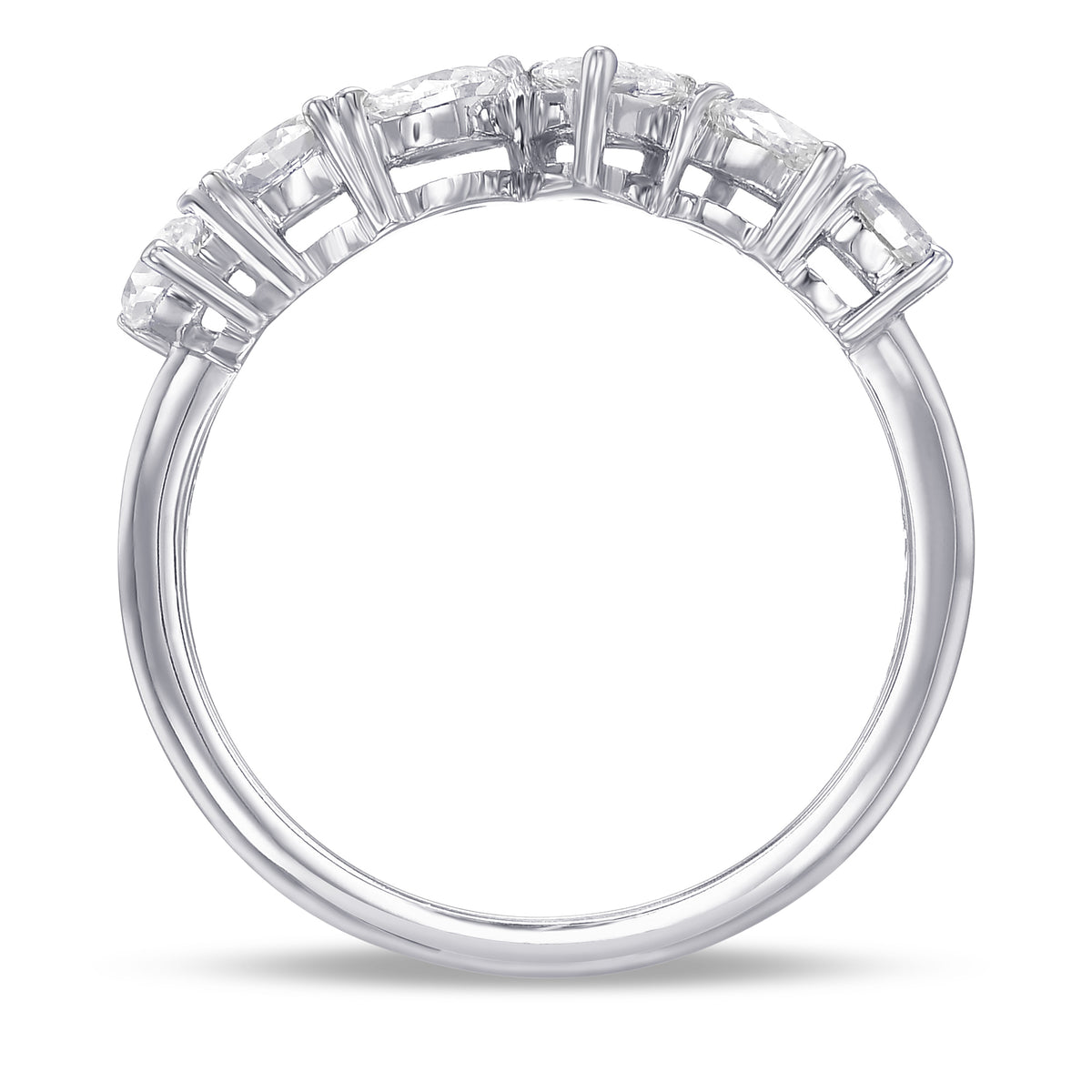 Colorless Mix shape Diamond Band Ring