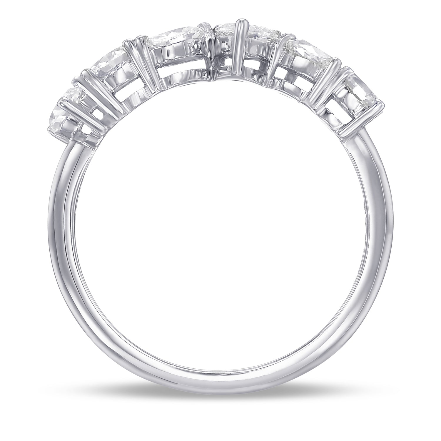 Colorless Mix shape Diamond Band Ring