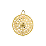 Fancy Deep Brownish Greenish Yellow Diamond Pendant