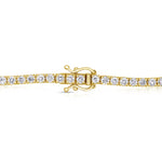 Round White Diamond Tennis Bracelet