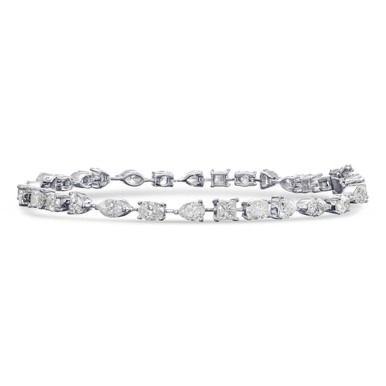  Colorless Mix shape Diamond Bracelet