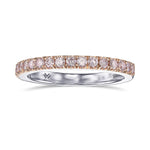 Fancy Light Pink Diamond Half Eternity Ring