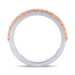Fancy Light Pink Diamond Half Eternity Ring