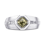 Chameleon Asscher Men's Diamond Ring