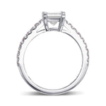 Princess Cut & Pink Diamond Engagement Ring