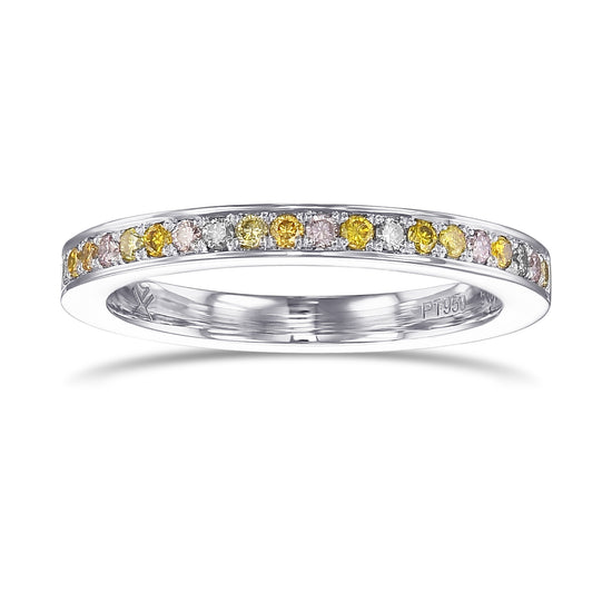 Multicolored Diamond Stackable Band Ring
