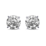 Round Brilliant Stud Diamond Earrings