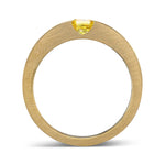 Fancy Vivid Yellow Radiant Men's Diamond Ring