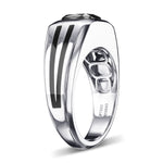 Fancy Black Radiant Men's Diamond Ring