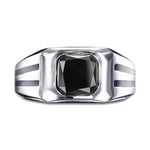 Fancy Black Radiant Men's Diamond Ring