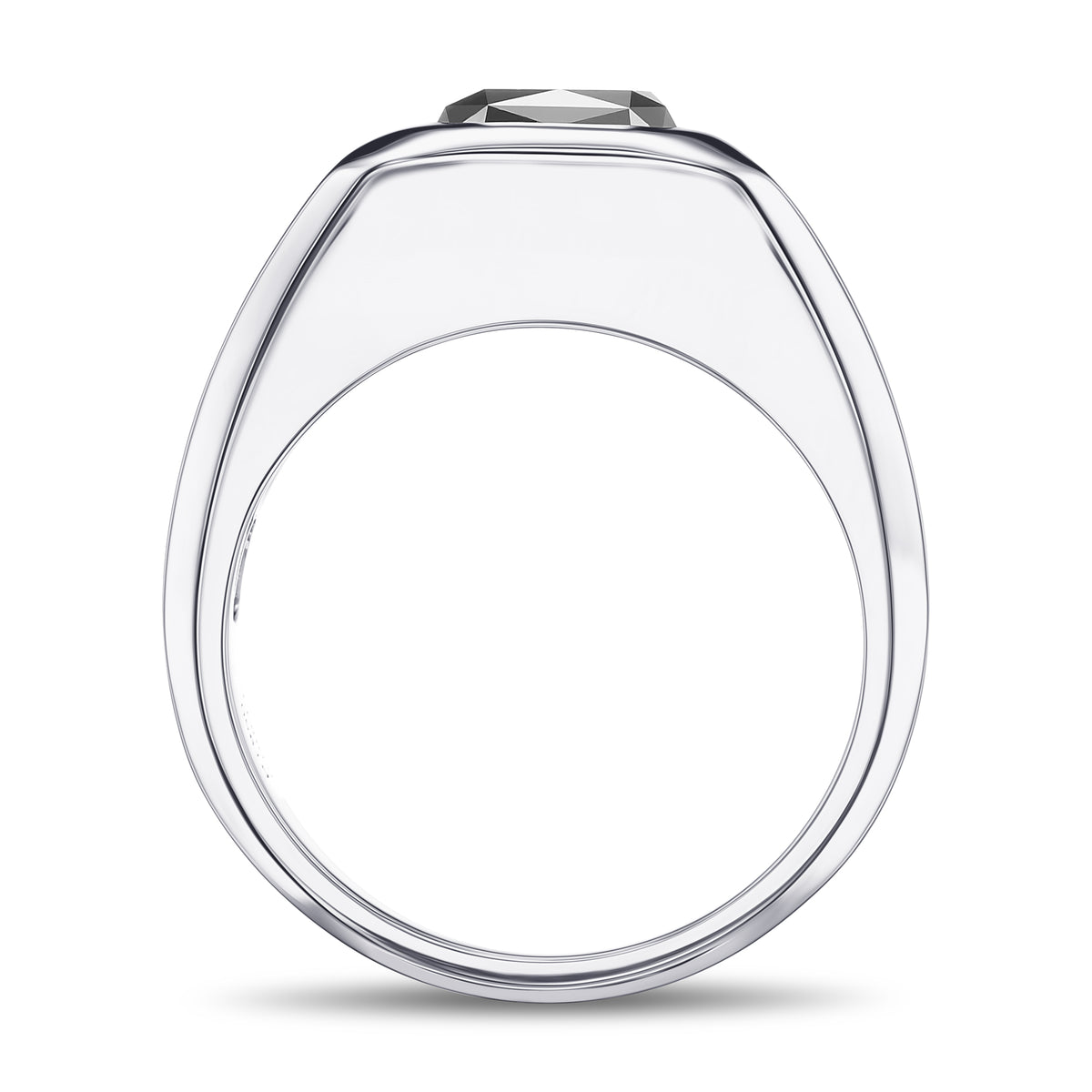 Fancy Black Radiant Men's Diamond Ring