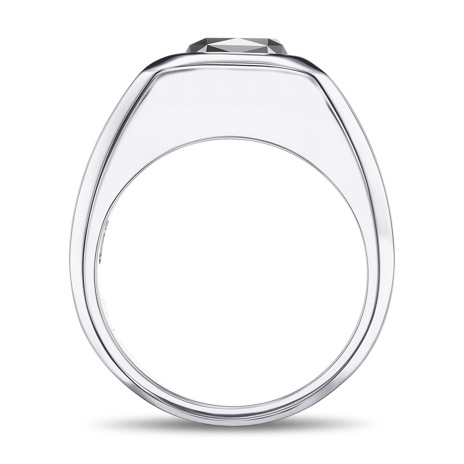 Fancy Black Radiant Men's Diamond Ring