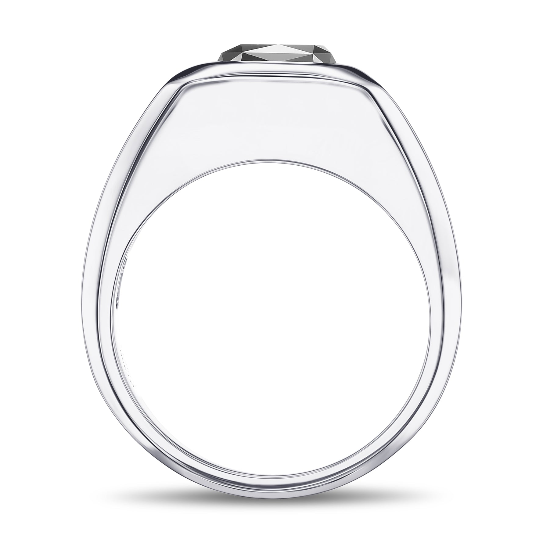 Fancy Black Radiant Men's Diamond Ring