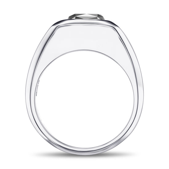 Fancy Black Radiant Men's Diamond Ring