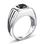 Fancy Black Radiant Men's Diamond Ring