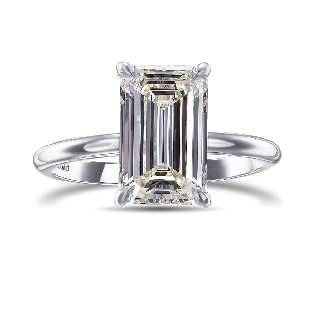 Emerald Solitaire Diamond Ring