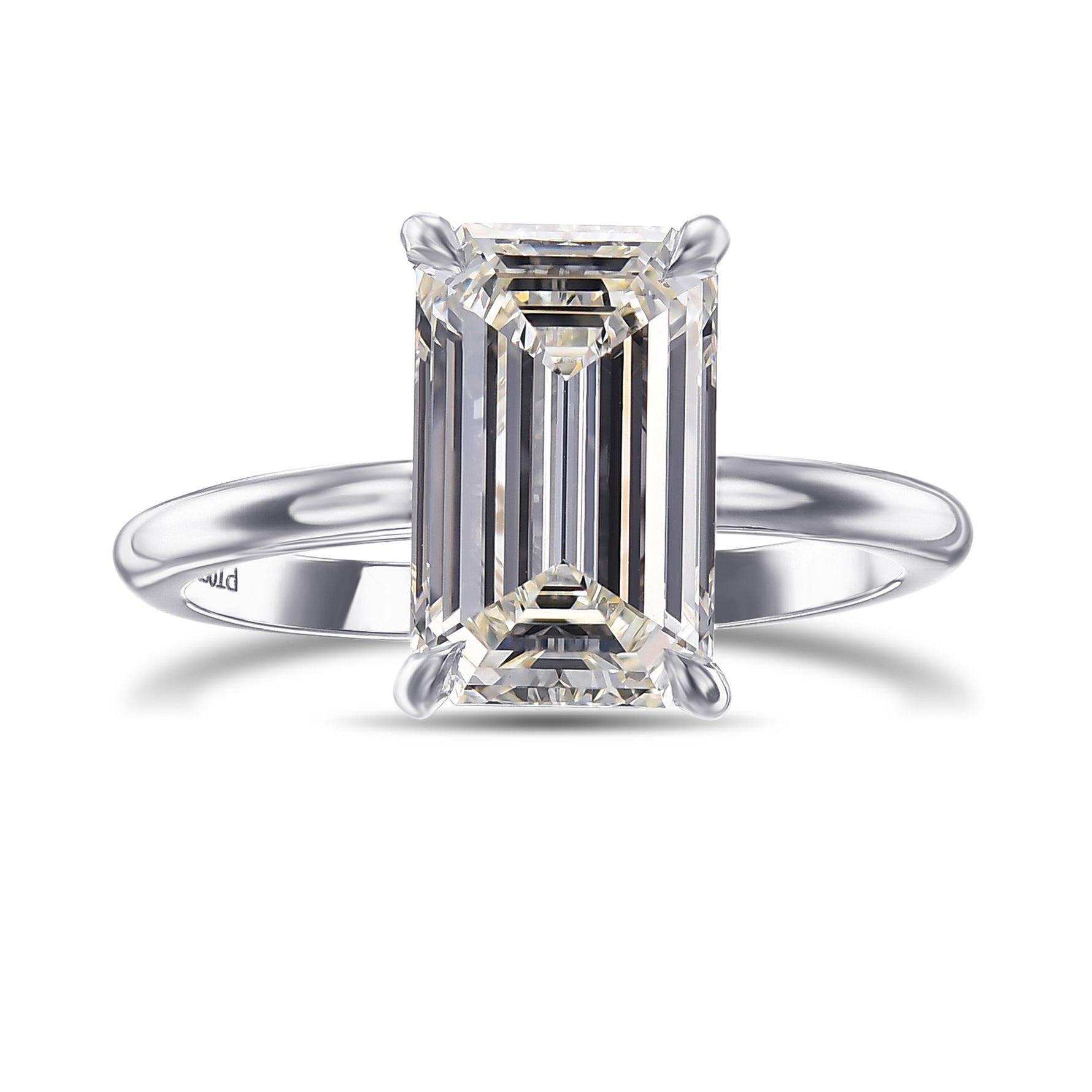 Emerald Solitaire Diamond Ring