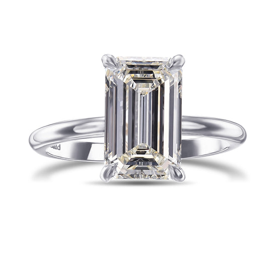 Emerald Solitaire Diamond Ring