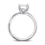 Emerald Solitaire Diamond Ring