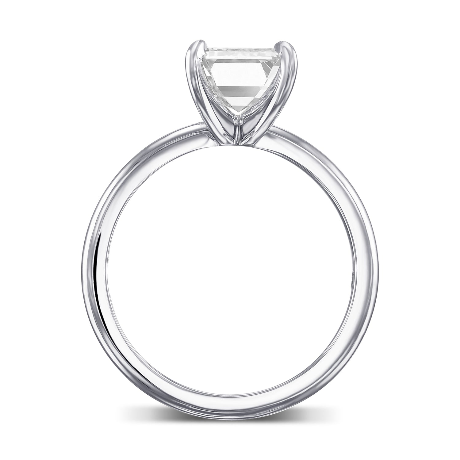 Emerald Solitaire Diamond Ring