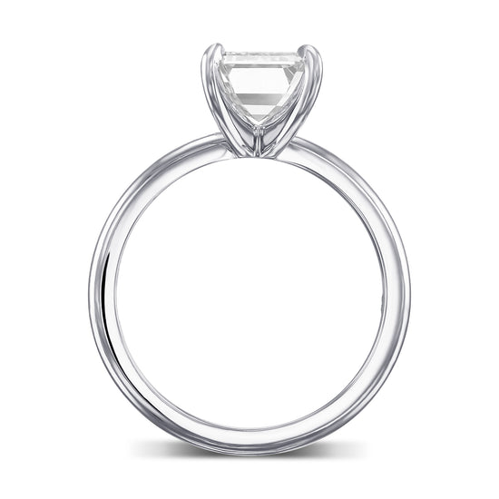 Emerald Solitaire Diamond Ring