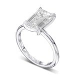 Emerald Solitaire Diamond Ring