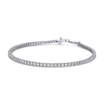 Round White Diamond Tennis Bracelet