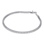 Round White Diamond Tennis Bracelet