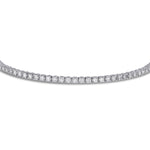 Round White Diamond Tennis Bracelet