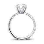 Round Brilliant Side Stone Diamond Ring