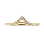 Contoured Diamond Wedding Band