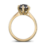 Fancy Black Marquise Solitaire Diamond Ring