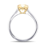 Fancy Yellow Oval Solitaire Ring