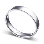 Flat Platinum Wedding Band