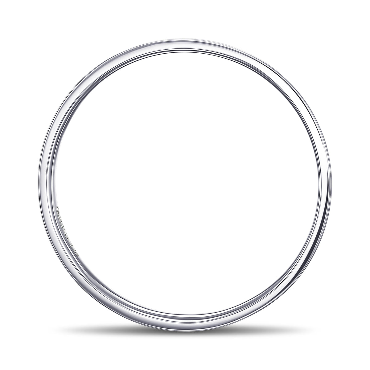 Flat Platinum Wedding Band