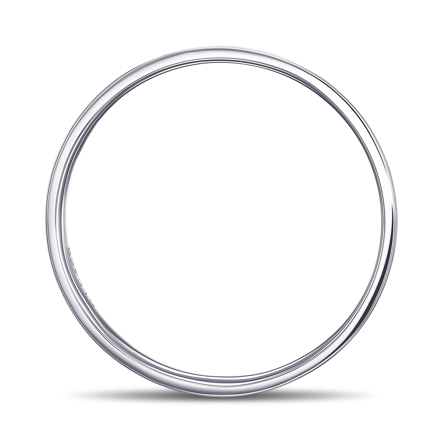 Flat Platinum Wedding Band