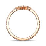Marquise Diamond Contoured Wedding Ring