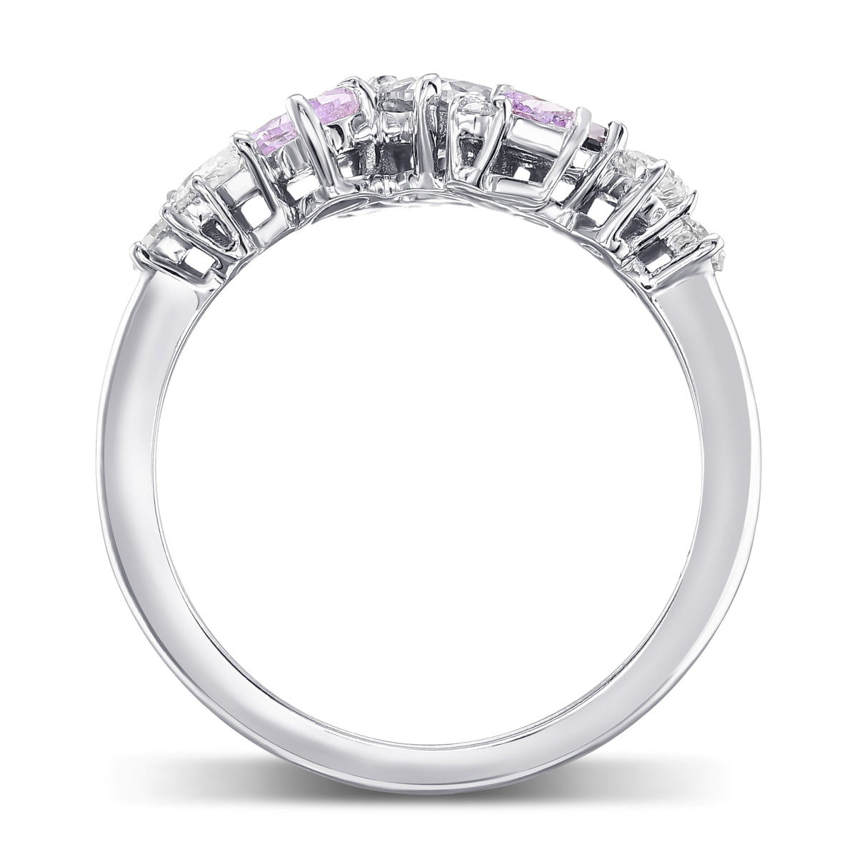 Multi-Color Diamond Cluster Couture Ring