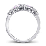 Multi-Color Diamond Cluster Couture Ring