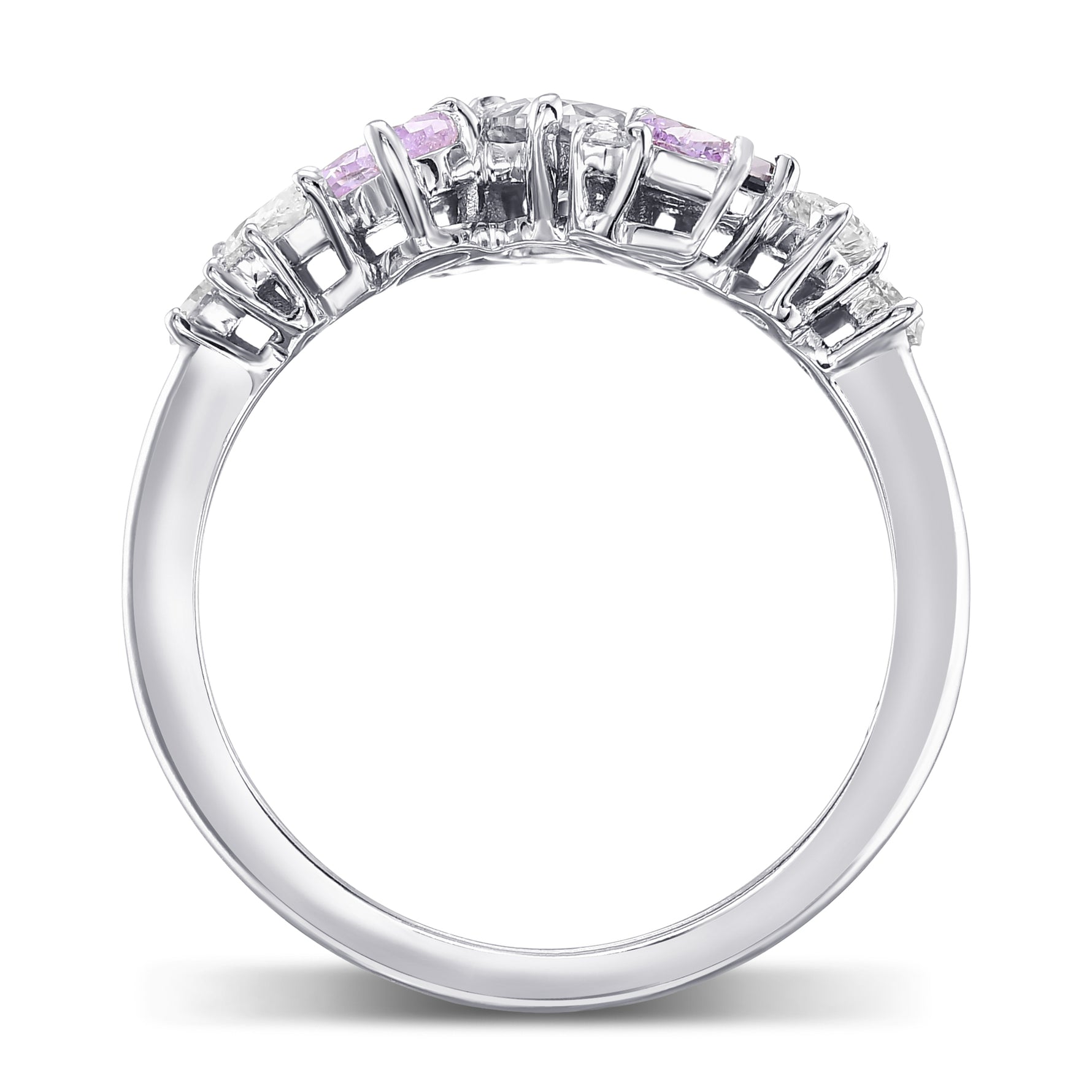 Multi-Color Diamond Cluster Couture Ring