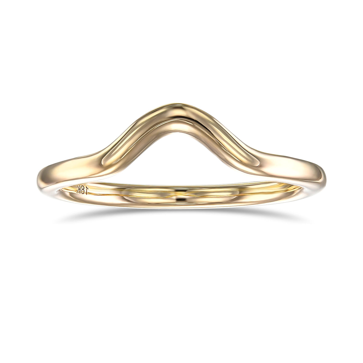 Yellow Gold Contoured Wedding Band