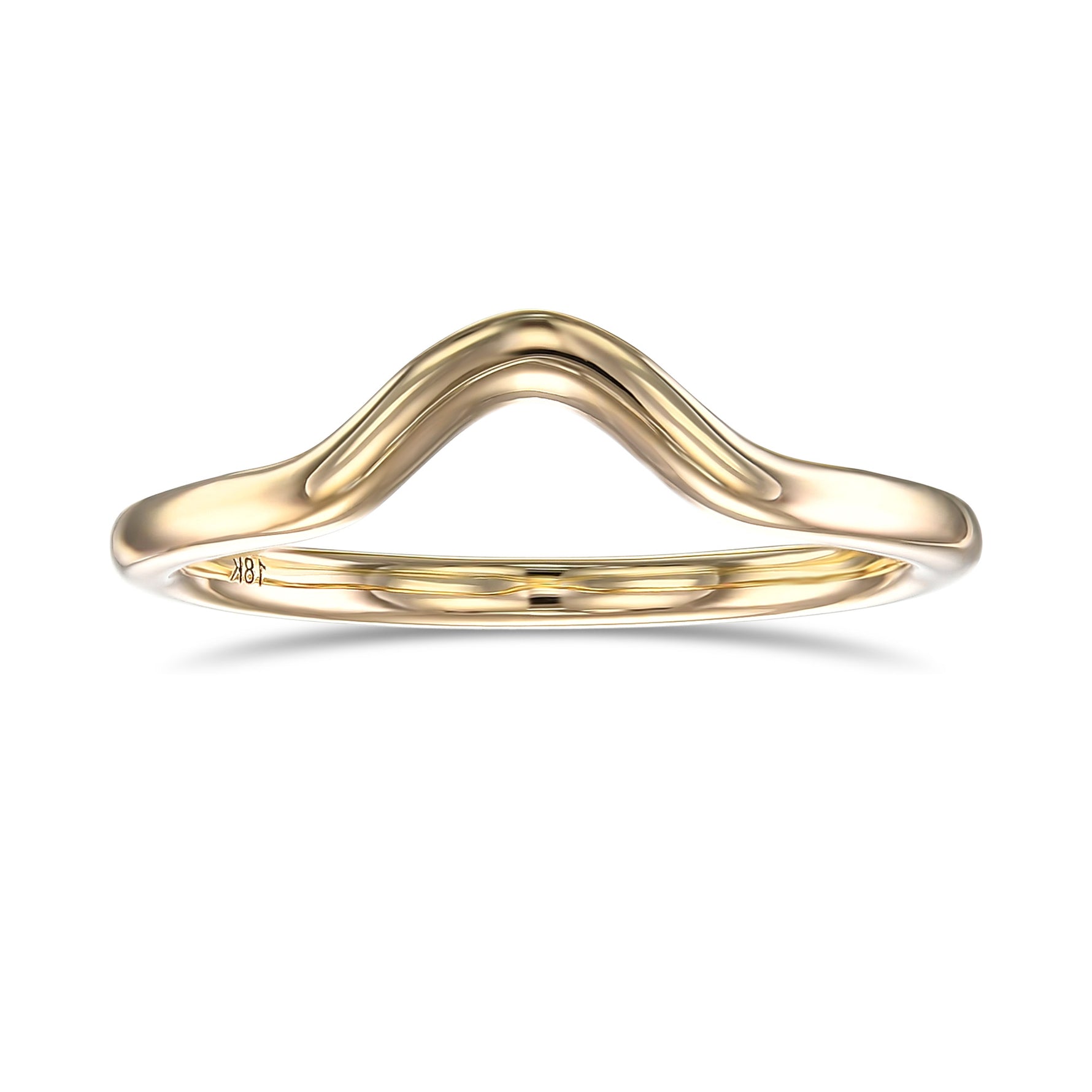 Yellow Gold Contoured Wedding Band
