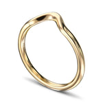 Yellow Gold Contoured Wedding Band